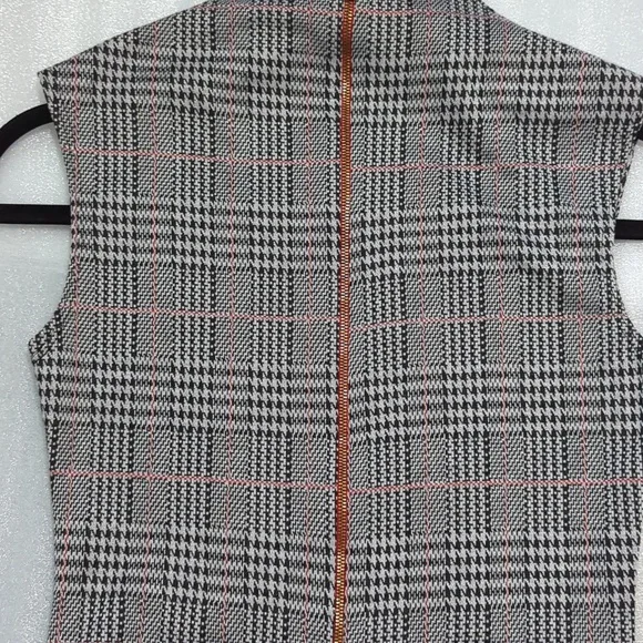 Rolla Coster Women's Black and White Patterned Split Neck Midi Dress Size M - Picture 3 of 7